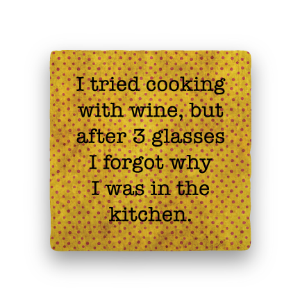 cooking with wine coaster