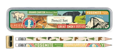 national parks pencil set - 10 count plus sharpener