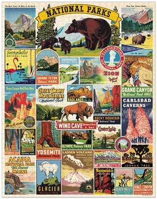 national parks puzzle - 1,000 pc