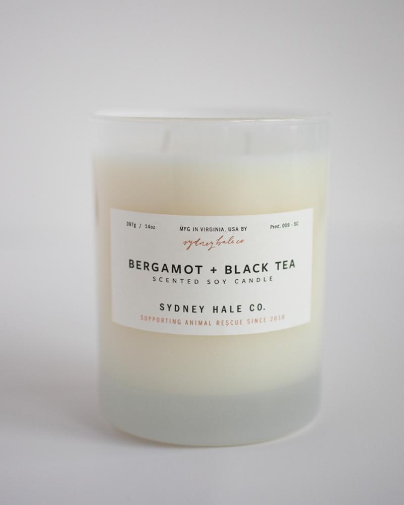 bergamot + black tea candle