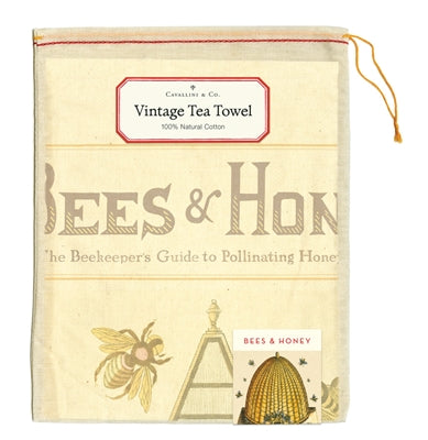 bees & honey tea towel