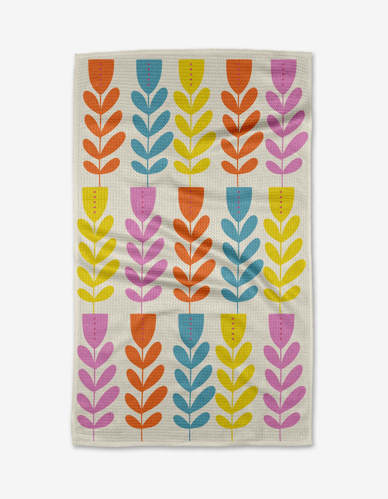 Floral Art Tea Towel