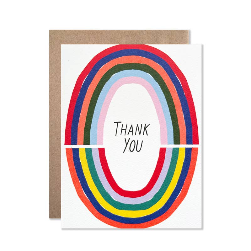 Rainbow Arches Thank You Card