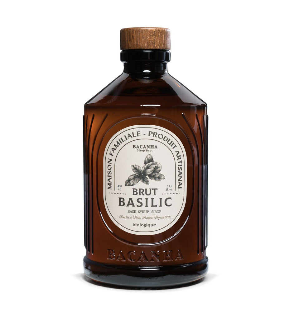 Raw Basil Syrup - Organic - 13.5 oz
