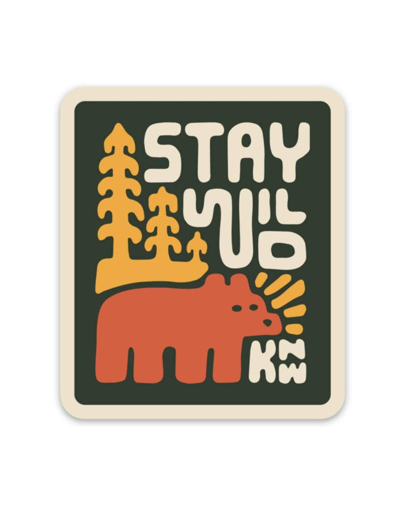Stay Wild Grizzly | Sticker