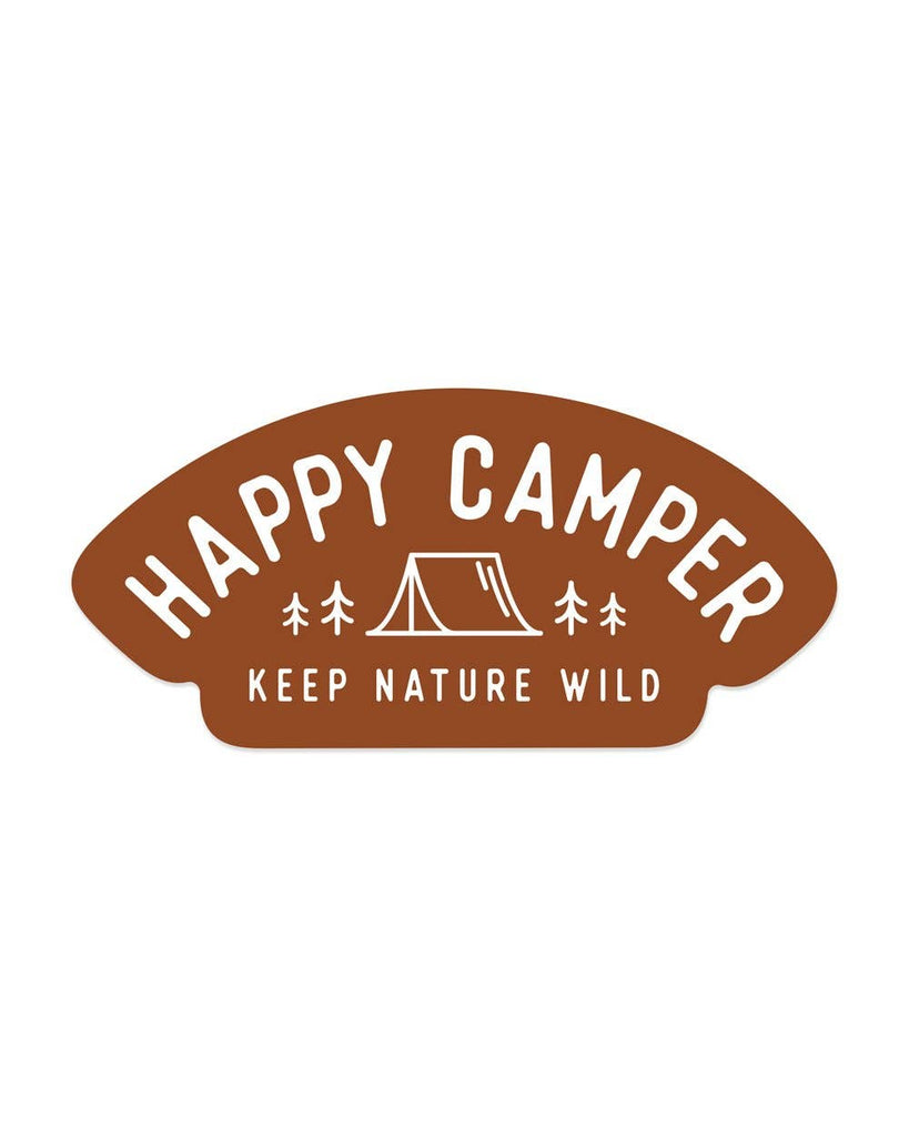 Happy Tent Camper Sticker