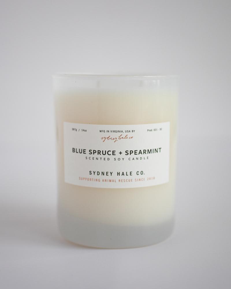 blue spruce + spearmint candle
