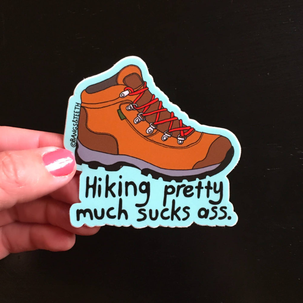 Hiking Sticker sticker