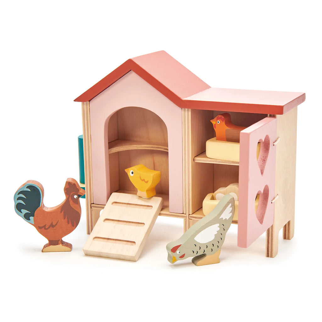 chicken coop wooden toy