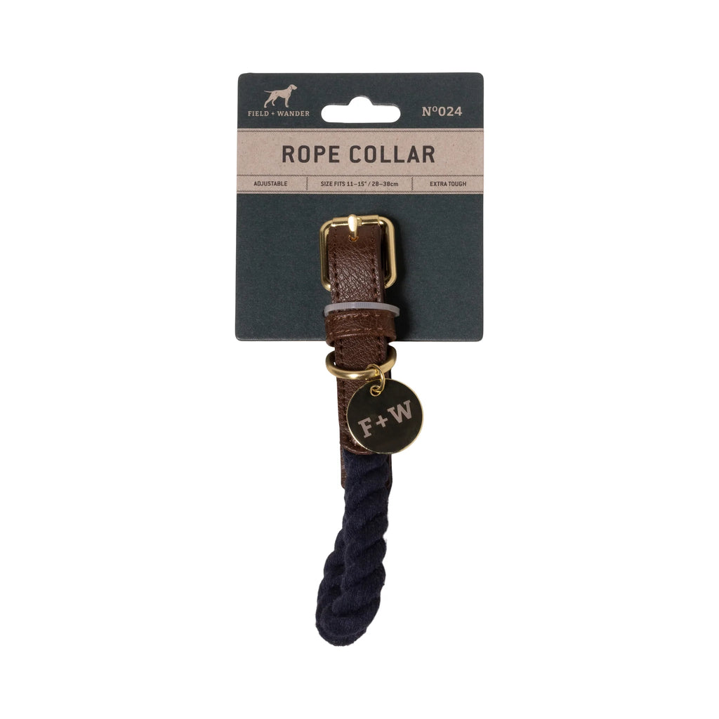 small rope collar - navy