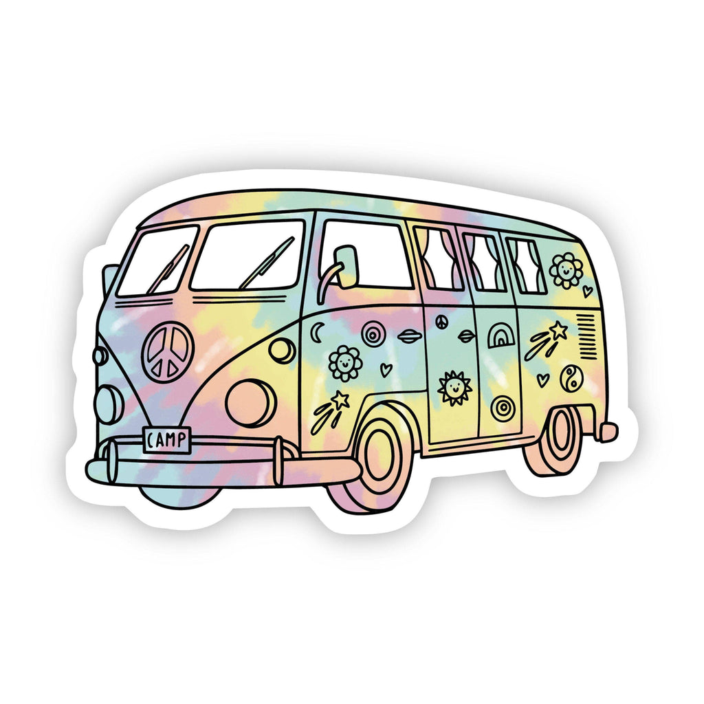 Tie Dye Hippie Van Aesthetic Sticker