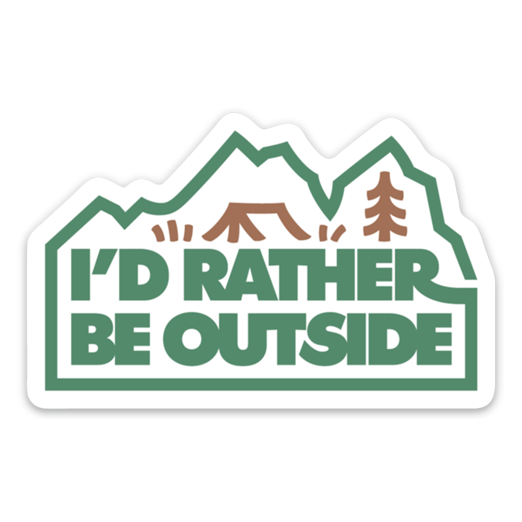 I'd Rather Be Outside | Forest Sticker