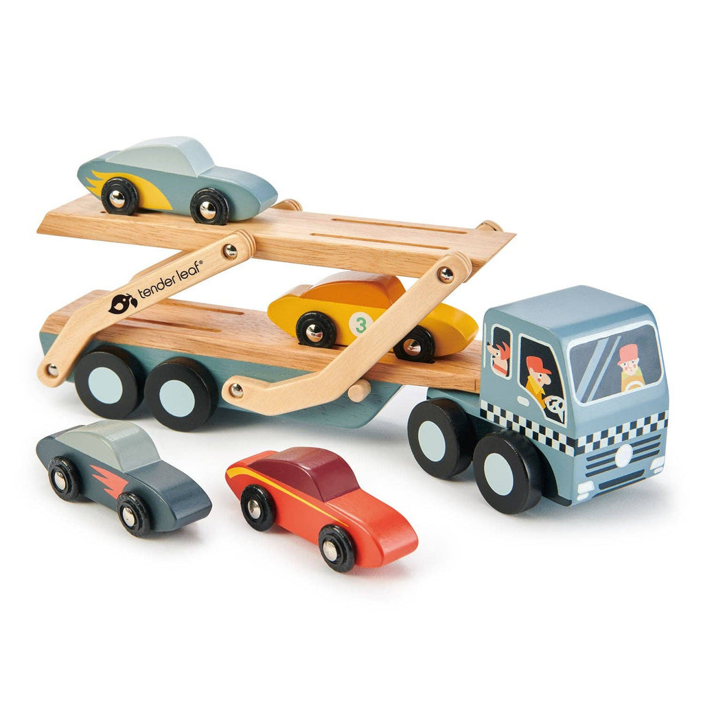 Car Transporter Wooden Toy