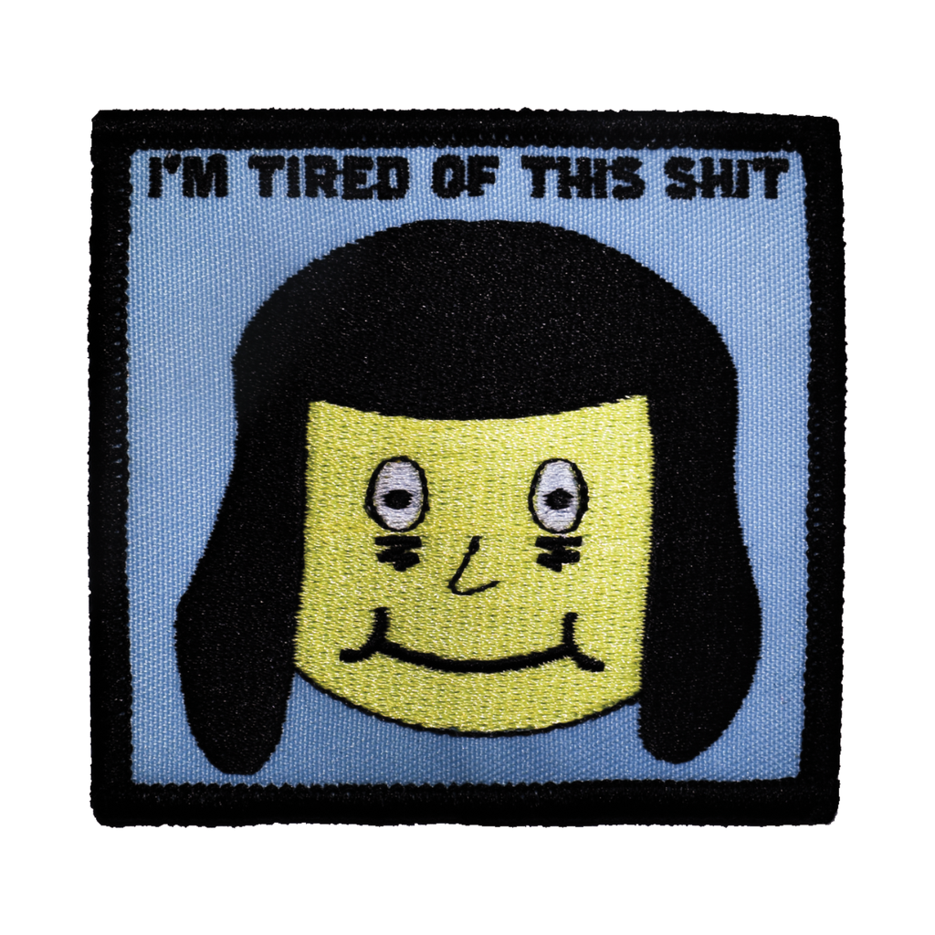 Tired Embroidered Patch