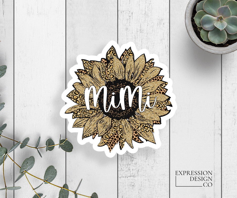 Mimi Sunflower  Sticker