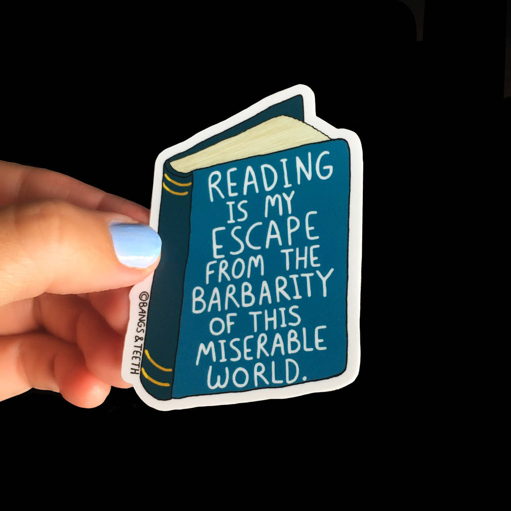 Reading Is My Escape sticker