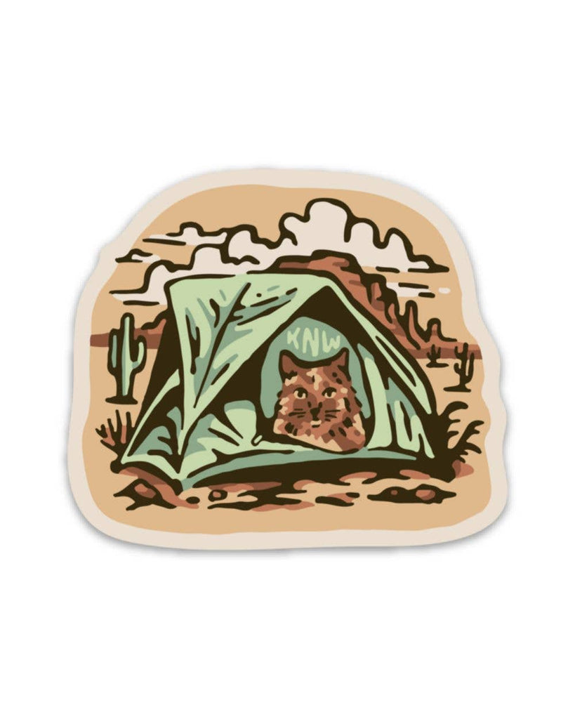Camping Kitty | Sticker