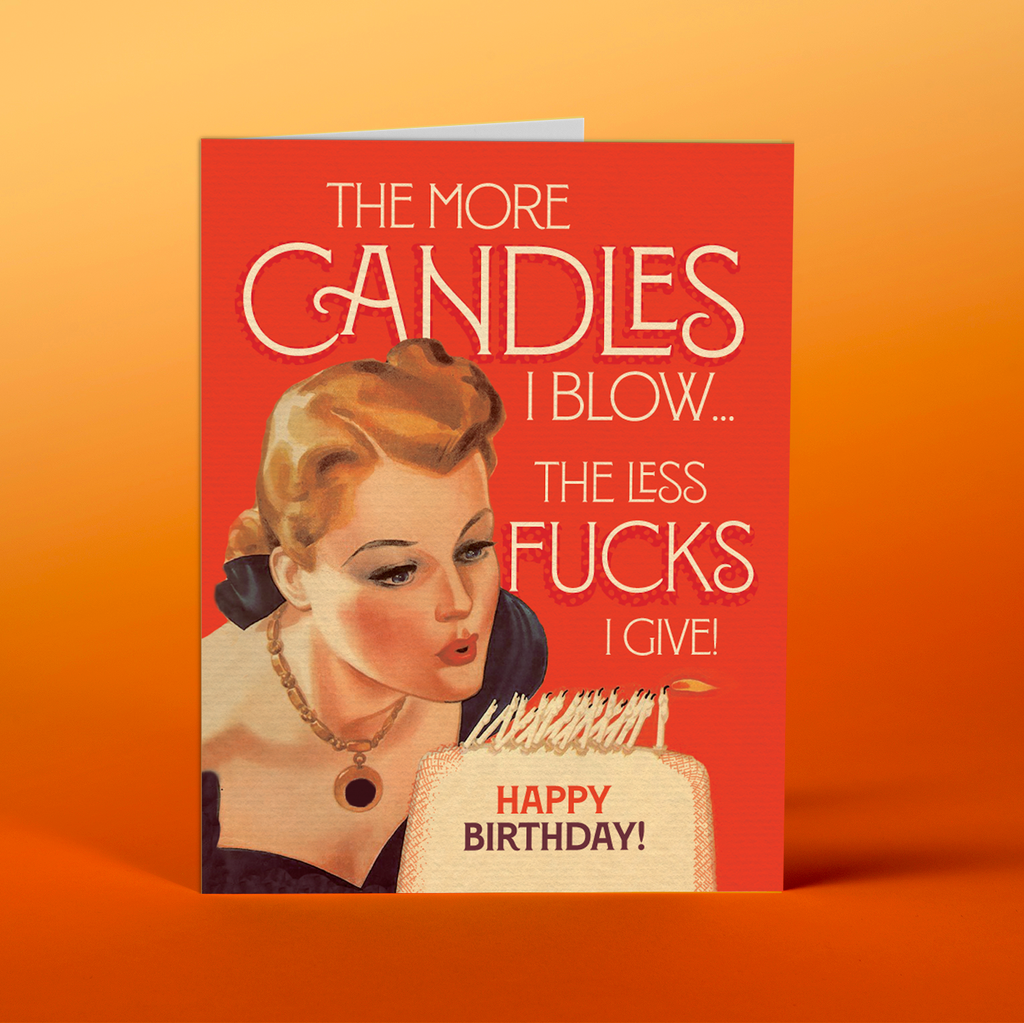 more candles birthday card