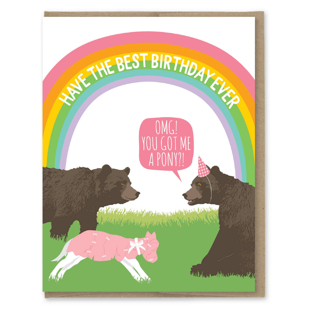 Best Birthday Pony Card