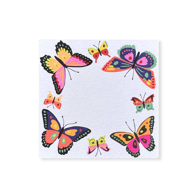 Square Mini Notes - Butterfly - 48 pack