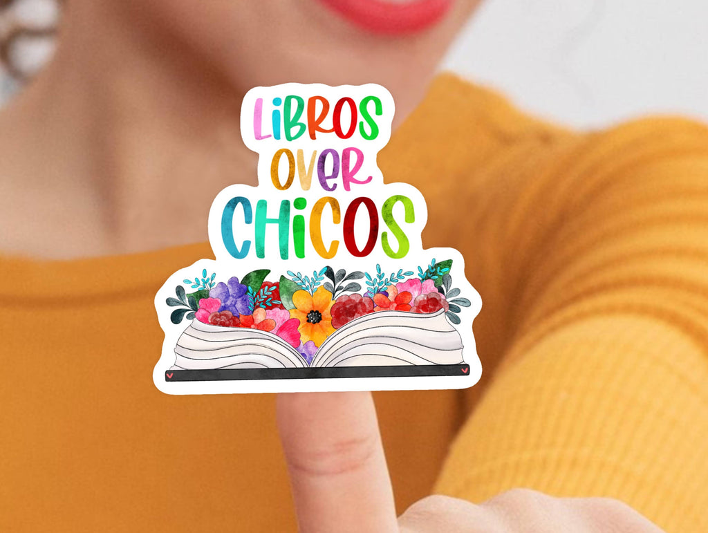 Libros over Chicos Sticker