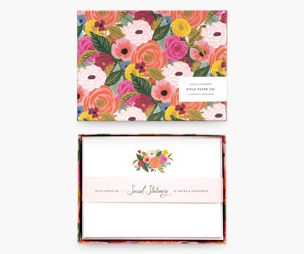 juliet rose social stationery set