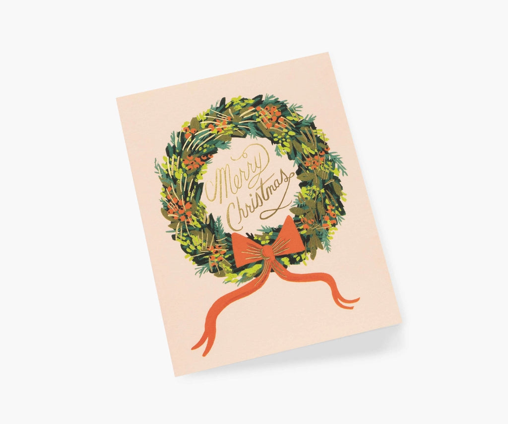 Christmas wreath card