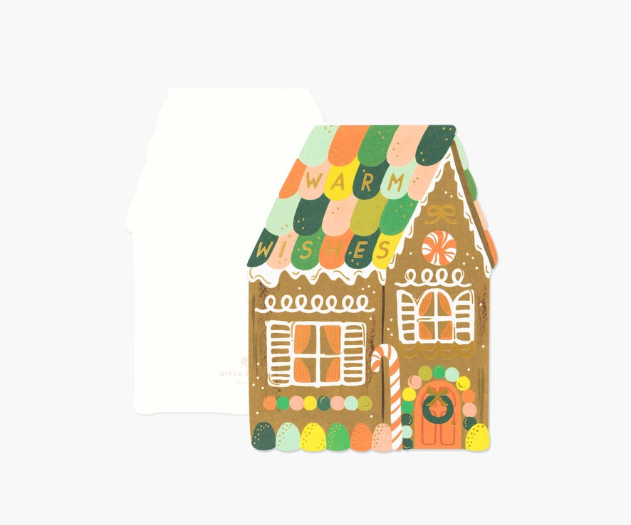 gingerbread house card
