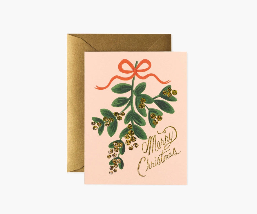 mistletoe Christmas card