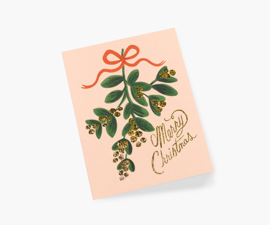 mistletoe Christmas card