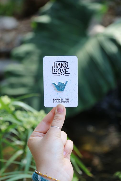 Hang Loose Enamel Pin
