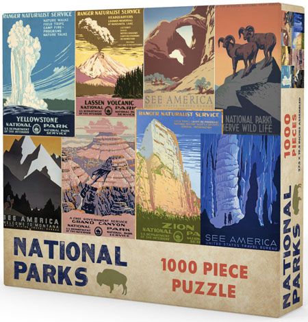 national parks puzzle - gibbs smith