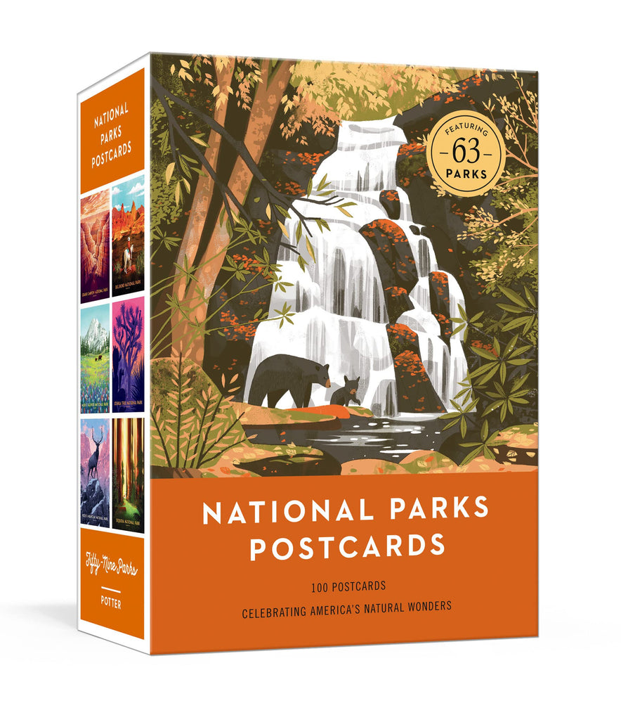 national parks postcards - 100 illustrations
