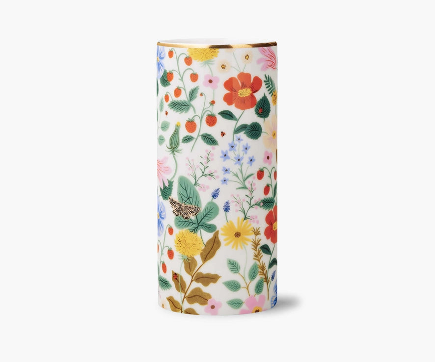 strawberry fields porcelain vase