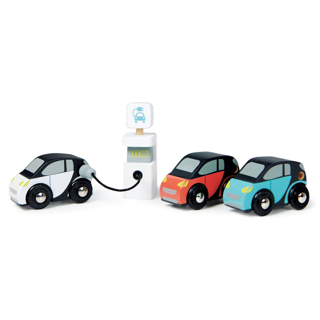 smart car wooden toy set
