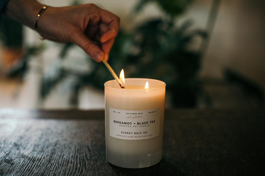 eucalyptus + sage candle
