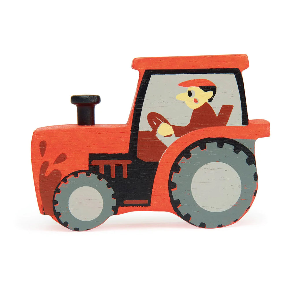 tractor wooden toy