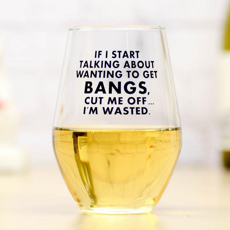 bangs wine glass